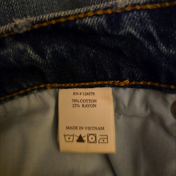 Sneak Peek Vintage Denim 90's Distressed Wide Leg High Rise- Size 25- NWT 💙 - Picture 4 of 6